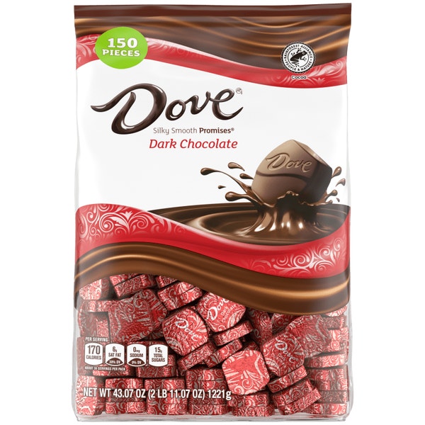 DOVE PROMISES Dark Chocolate Bag, 8.46oz Dove