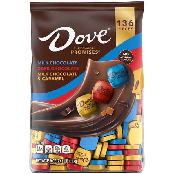 DOVE PROMISES Chocolate Variety Mix Party Bag, 38.9oz Dove