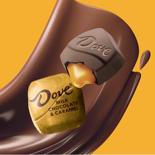 DOVE PROMISES MILK CHOCOLATE CARAMEL STAND UP POUCH 12 67OZ Dove 