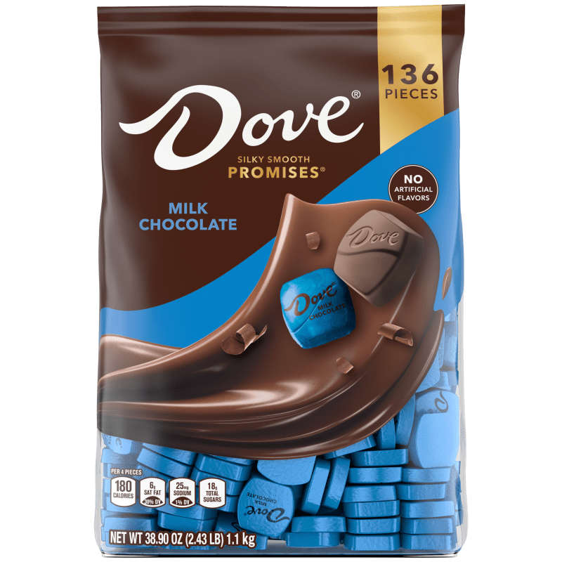 DOVE PROMISES Milk Chocolate Party Bag, 38.9oz
