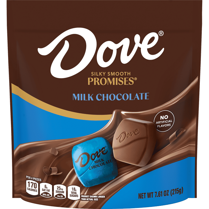 DOVE PROMISES Milk Chocolate Bag, 7.61 oz