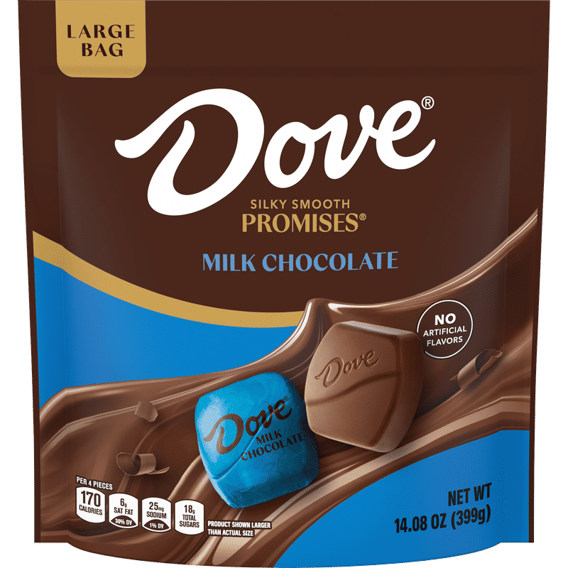 DOVE PROMISES Milk Chocolate Large Bag, 14.08oz