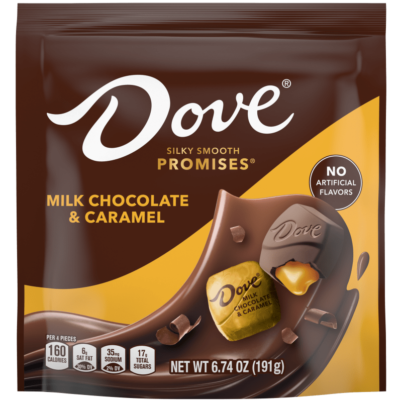 DOVE PROMISES Milk Chocolate & Caramel