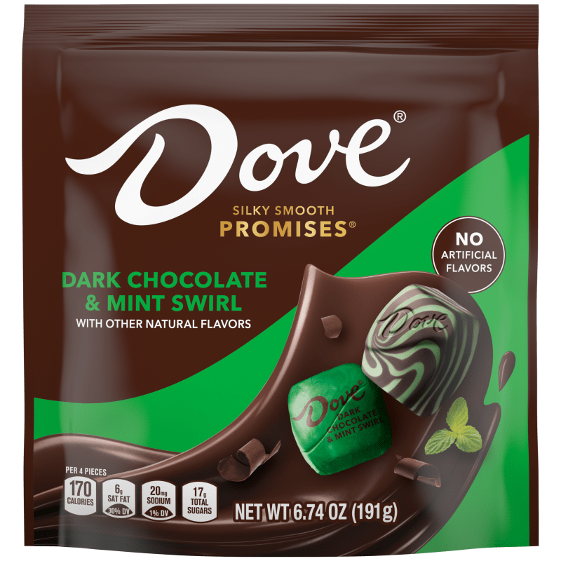DOVE PROMISES Dark Chocolate & Mint Swirl