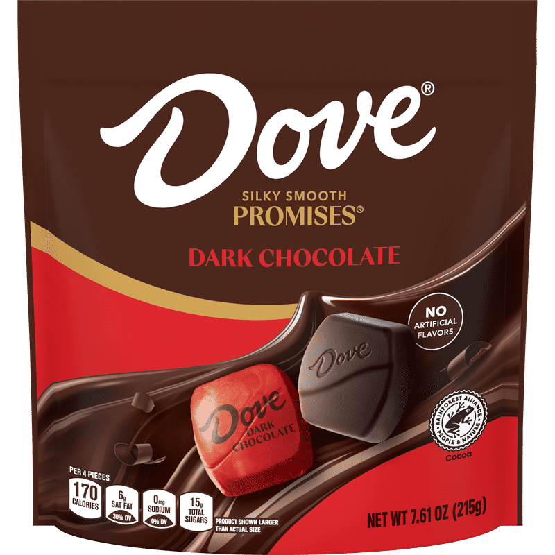 DOVE PROMISES Dark Chocolate Bag, 7.61oz | Dove