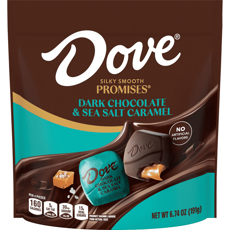 DOVE PROMISES Dark Chocolate & Sea Salt Caramel image
