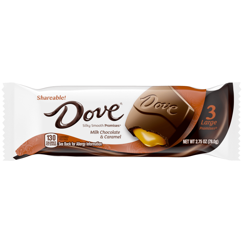 DOVE Large PROMISES Milk Chocolate & Caramel, 2.75oz
