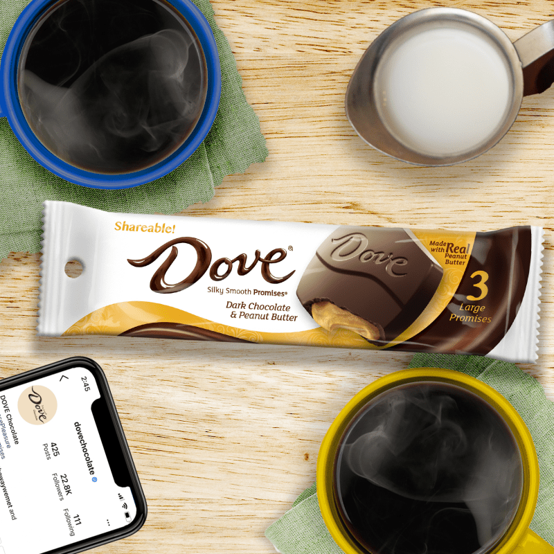 DOVE Large PROMISES Dark Chocolate & Peanut Butter, 2.75oz
