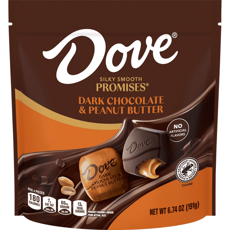DOVE PROMISES Dark Chocolate & Peanut Butter image
