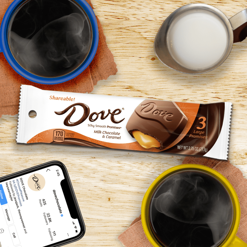 DOVE Large PROMISES Milk Chocolate & Caramel, 2.75oz