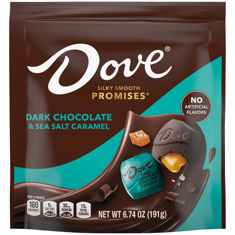 DOVE PROMISES Dark Chocolate & Sea Salt Caramel