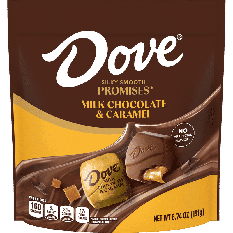 DOVE PROMISES Milk Chocolate & Caramel