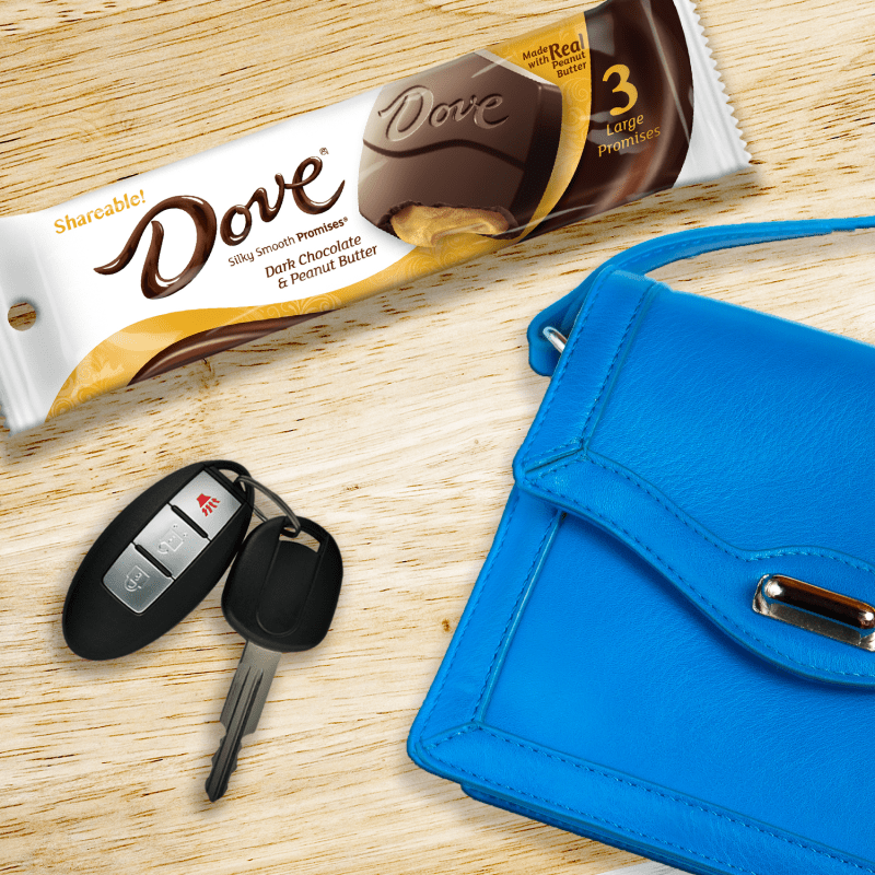 DOVE Large PROMISES Dark Chocolate & Peanut Butter, 2.75oz