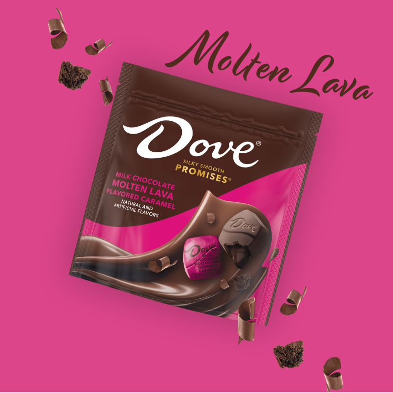 DOVE PROMISES Milk Chocolate Molten Lava Bag, 6.74oz
