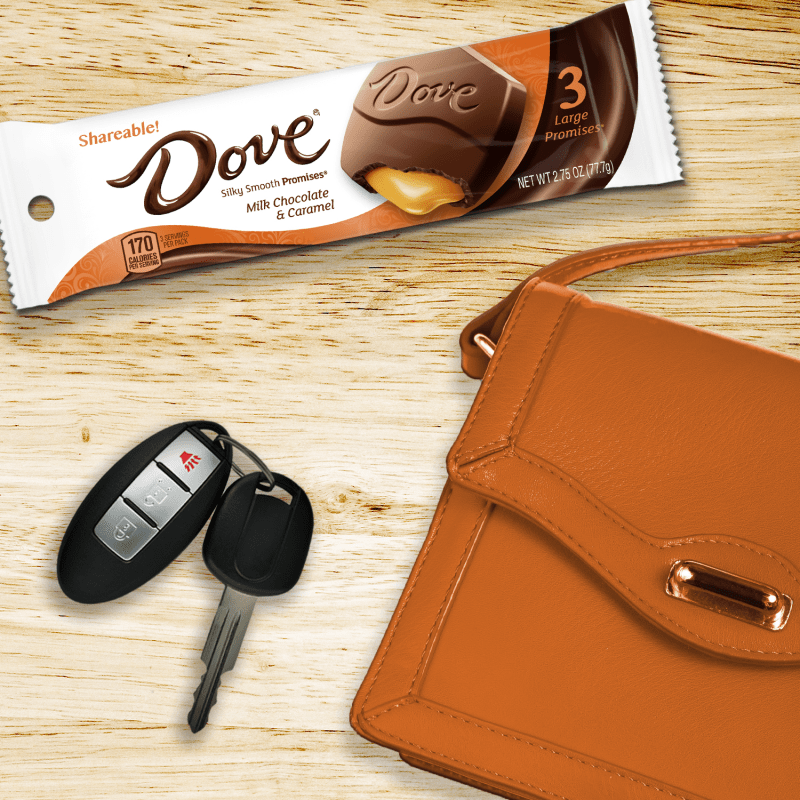 DOVE Large PROMISES Milk Chocolate & Caramel, 2.75oz