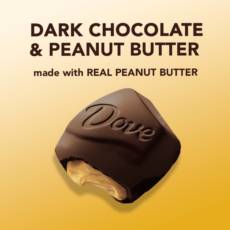 DOVE Large PROMISES Dark Chocolate & Peanut Butter, 2.75oz